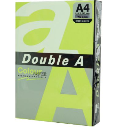 Double A Renkli Kağıt 500 LÜ A4 75 GR Fosforlu Yeşil resmi