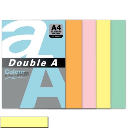 Double A Renkli Fotokopi Kağıdı 100 LÜ A4 80 GR Pastel Cheese resmi