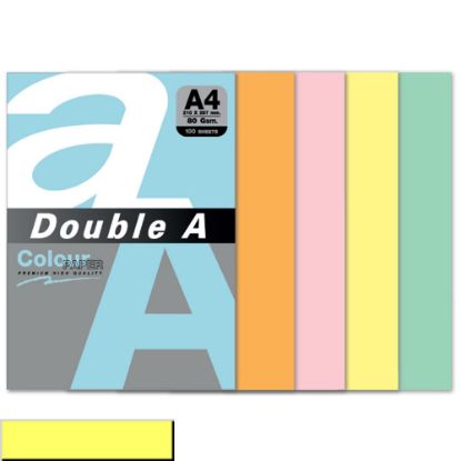 Double A Renkli Fotokopi Kağıdı 100 LÜ A4 80 GR Pastel Butter resmi