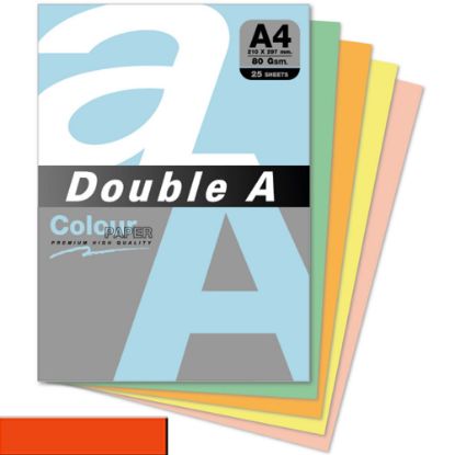 Double A Renkli Kağıt 25 Lİ A4 80 GR Safran resmi