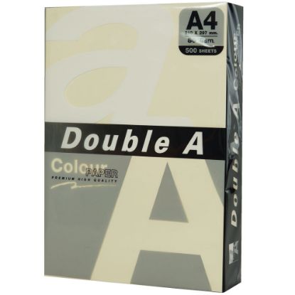 Double A Renkli Kağıt 500 LÜ A4 80 GR Pastel Fildişi resmi