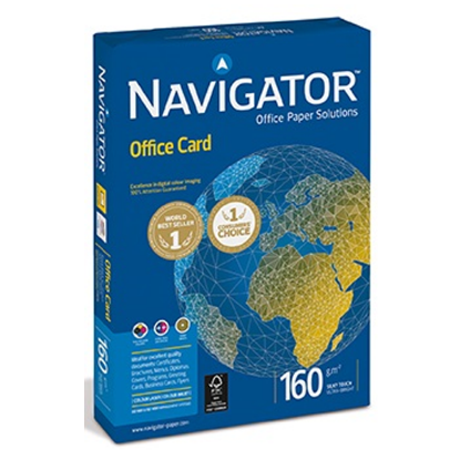 Navigator Fotokopi Kağıdı Gramajlı Laser-Copy-Inkjet Office Card 250 Lİ A3 160 GR Beyaz resmi