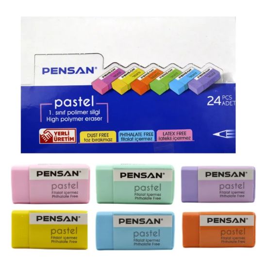 Pensan Silgi Pastel 24 LÜ PSS-24P resmi