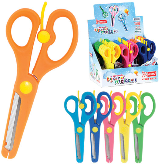 Mikro Öğrenci Makası Korumalı KS-115 (30 Adet) resmi