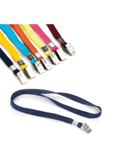 Colors Kart Askı İpi Metal-Plastik Klipsli 50 Li Açık Mavi (50 Adet) resmi