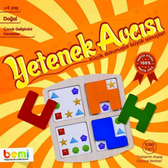 Bemi Eğitici Oyun Yetenek Avcısı Ahşap 1437 resmi