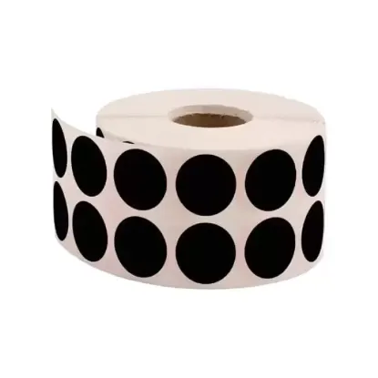 Tanex Nokta Etiket 20 MM 2500 Li Siyah Tekli Kutu  resmi