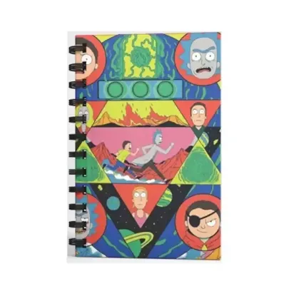 Mabbels Spiralli Defter Rick And Morty Kırmızı 80 YP 17x24 DFT-388517 resmi