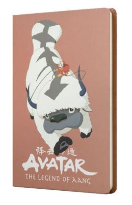 Mabbels Sert Kapak Butik Defter Avatar Appa ve Aang Puce Rengi 80 YP 15x21 DFT-388210 resmi