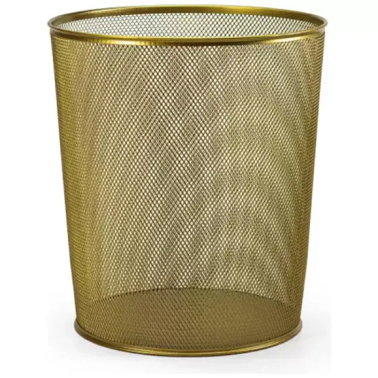 Mas Çöp Kovası Metal Tam Perforeli 10 LT Bakır 854 resmi