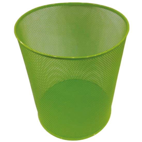 Mas Çöp Kovası Metal Tam Perforeli 10 LT Yeşil 854 resmi