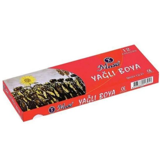 Masis Yağlı Boya Yağlı Boya 9 ML 12 Renk resmi