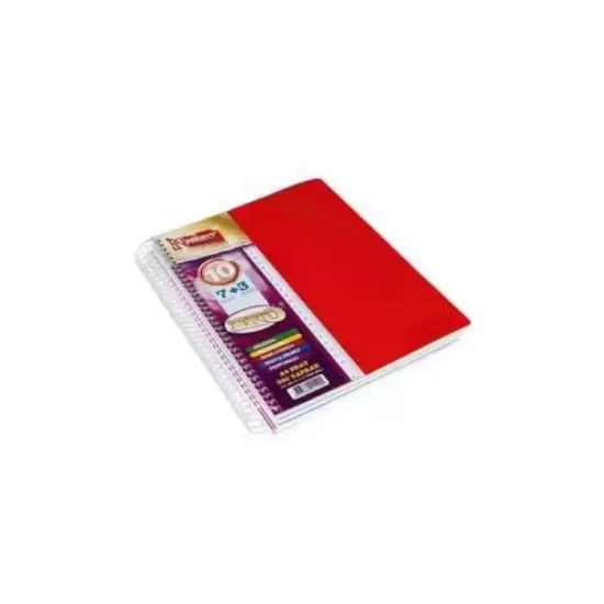 Komeks Spiralli Defter Plastik Kapak 7+3 Seperatörlü Kareli-Çizgili 300 YP A4 resmi