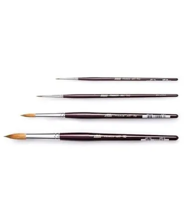 Samur Fırça Sulu Boya Extra Kalem Midilli Kıl 00 (12 Adet) resmi