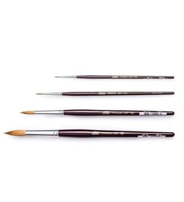 Samur Fırça Sulu Boya Extra Kalem Midilli Kıl 02 (12 Adet) resmi