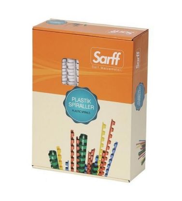 Sarff Spiral Plastik 160 SY 18 MM Beyaz 15202041 (100 Adet) resmi