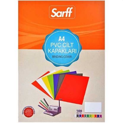 Sarff Cilt Kapağı Plastik Opak A4 160 MIC Mavi 15201014 (100 Adet) resmi