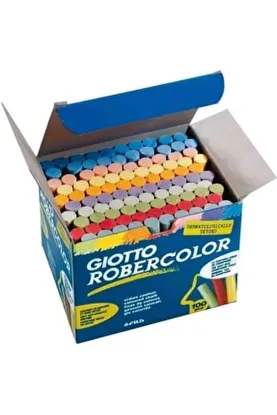 Robercolor Tebeşir Yuvarlak Tozsuz 100 LÜ Karışık Renk 539000 resmi