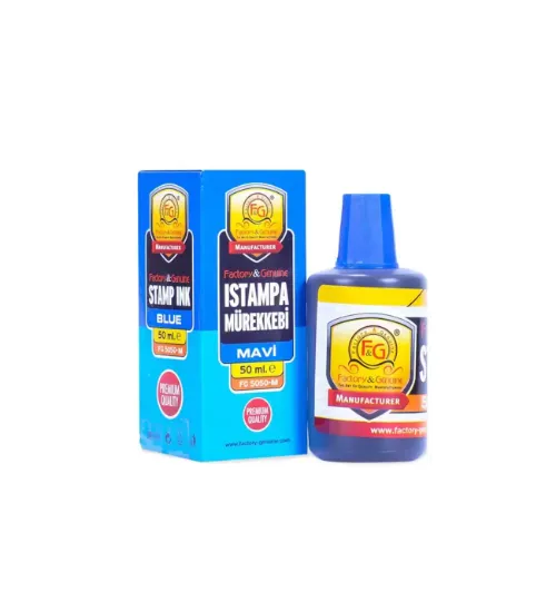 Factory Istampa Mürekkebi 50 ML Mavi FG 5050-M (12 Adet) resmi
