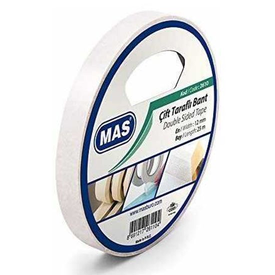 Mas Çift Taraflı Bant 12x25 Mt 2610 resmi