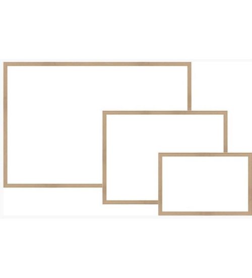 Panda Yazı Tahtası Duvara Monte Naturel Ahşap Çerçeveli 30x45 PAN225 resmi