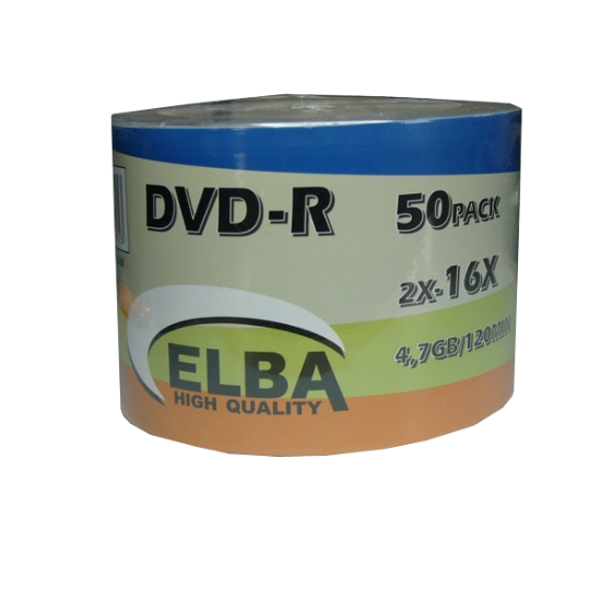 Elba DVD-R 4.7 GB / 120 DK Shrink 50 Lİ (50 Adet) resmi
