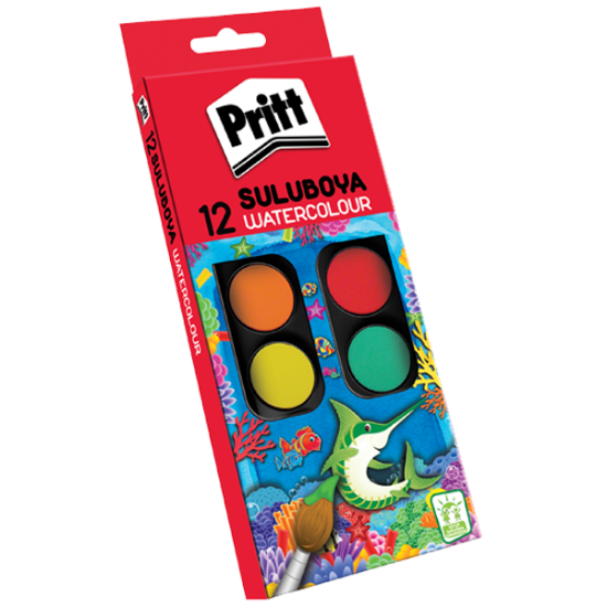 Pritt Sulu Boya Küçük Boy 12 Renk 1048082 resmi