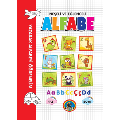 4E Boyama Kitabı Neşeli Ve Eğlenceli Alfabe Karatay Yayınevi resmi