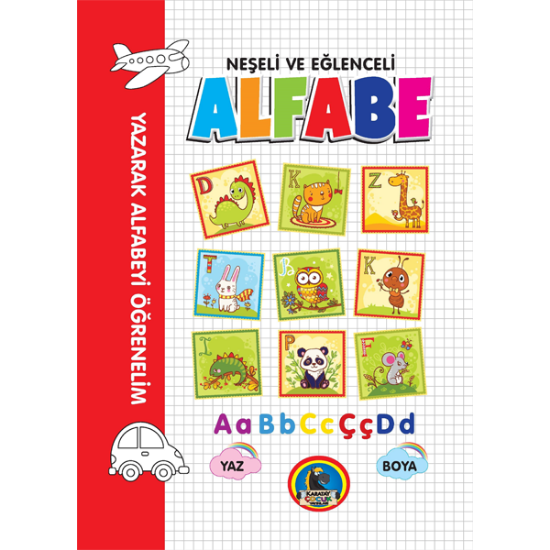 4E Boyama Kitabı Neşeli Ve Eğlenceli Alfabe Karatay Yayınevi resmi