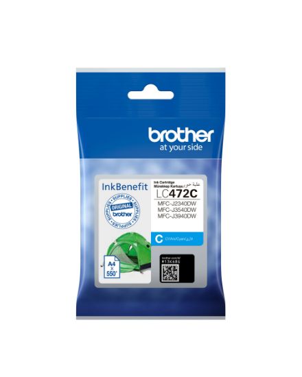 Brother LC472C Cyan Mavi 550 Sayfa Kartuş MFC-J2340/J3540/J3940 resmi