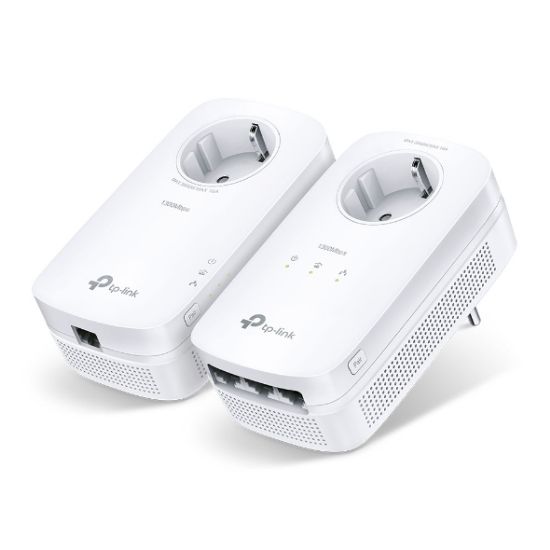Tp-Link TL-PA8033PKIT 1300 Mbps 3 Portlu Priz Soketli Powerline Adaptör resmi