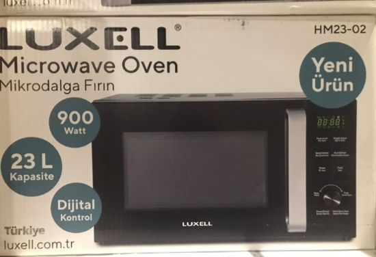 Luxell HM23-02 Siyah Mikrodalga Fırın (900w 23lt Digital Kontrol) resmi