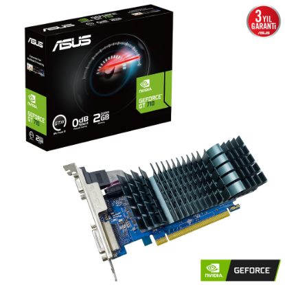 Asus GeForce GT 710 Evo GT710-SL-2GD3-BRK-EVO 2GB DDR3 64Bit DX12 Ekran Kartı resmi
