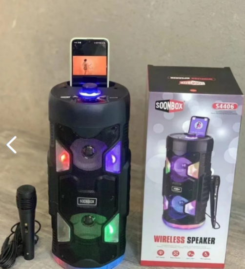 Heartz S4406 Mikrofonlu Şarjlı Kumandalı Sd/usb Bluetooth RGB Spekaer resmi