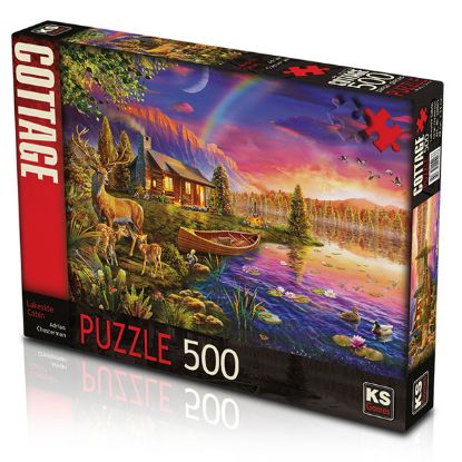 Ks Games Puzzle 500 Parça Cottage T106 resmi