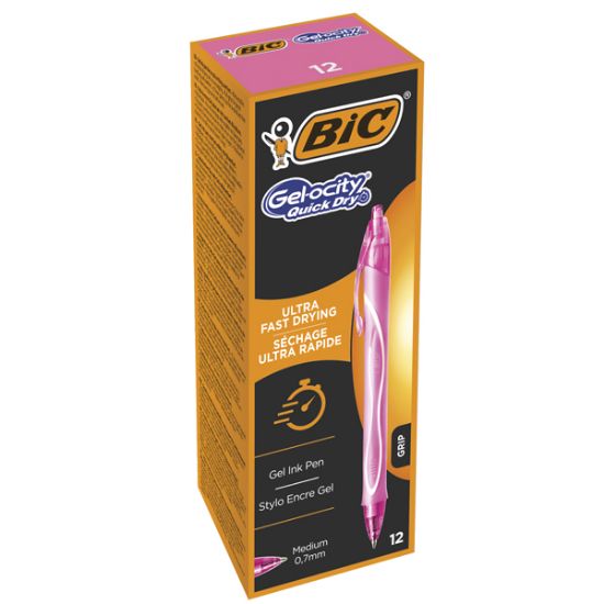 Bic Jel Kalem Basmalı Gelocıty Hızlı Kuruyan 12 Lİ Pembe resmi