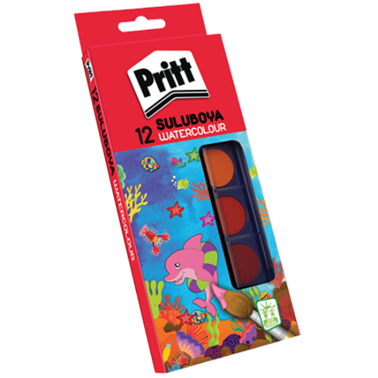 Pritt Sulu Boya Büyük Boy 12 Renk 1047948 resmi