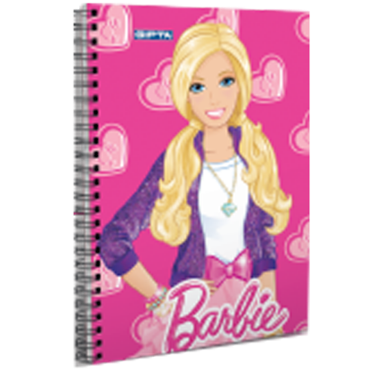 Gıpta Not Defteri Spiralli Karton Kapak ( 36 Lı Stand ) A6 Barbie 5516 (36 Adet) resmi