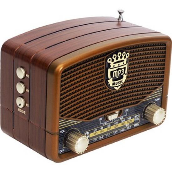 Everton Rt-307  Bluetooth Fm/Usb/Tf/Aux  Şarjlı Nostaljik Radyo resmi
