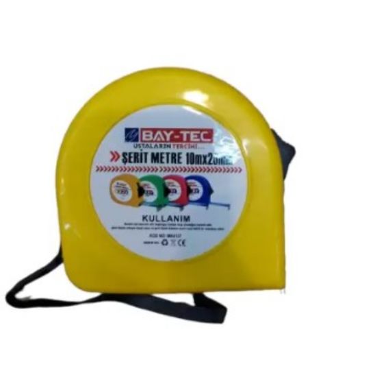 Bay-Tec Mk4137 10Mtx25MM Krom Şerit Metre Mavi resmi