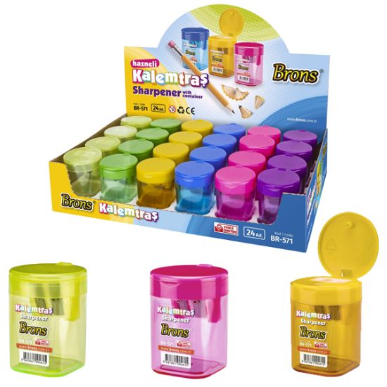 Brons Kalemtıraş Hazneli Silindir BR-571 (24 Adet) resmi