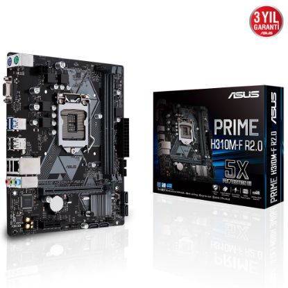 Asus Prime H310M-F R2.0 Intel H310 Soket 1151 DDR4 2666MHz uATX Anakart resmi