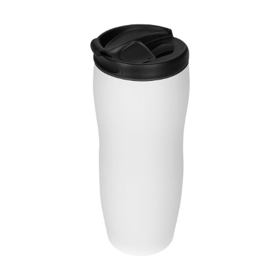 S-link SL-TM1975 Mat Beyaz 240ML Iç 304 Dış 201 Paslanmaz Çelik Termos Kupa resmi