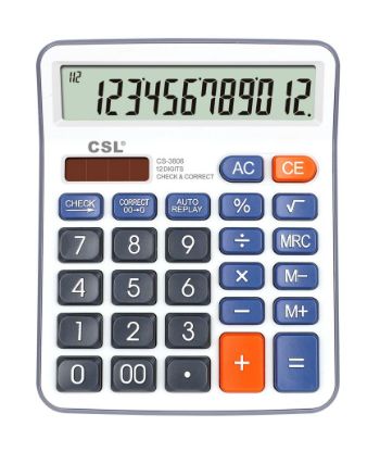 CSL CS-3806 12 Hane Masa Tipi Hesap Makinesi resmi