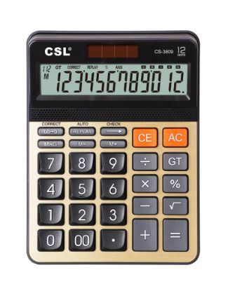 CSL CS-3809 12 Hane Masa Tipi Hesap Makinesi resmi