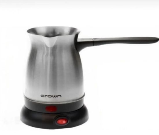 Crown Çelik Cezve Maxi CRW-7104  600w 6 Fincan Kapasiteli resmi