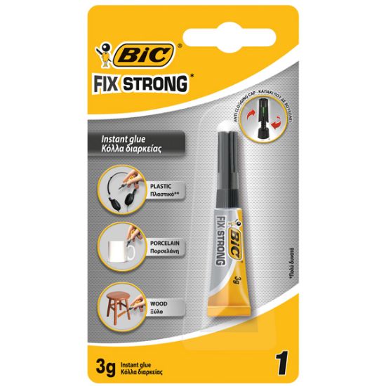 Bic Japon Yapıştırıcısı Fıx Strong Süper Güçlü 3 Gr 1 Li Blister resmi