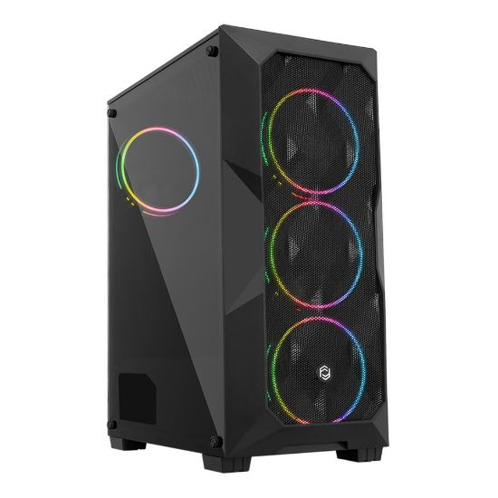 Frisby FC-9425G Double Slim Gaming Kasa, RGB Fan (500W) resmi