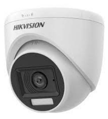 Hikvision DS-2CE76D0T-EXLPF TVI 1080P 2mp 2.8mm Sabit Lensli Dual Light Dome Kamera resmi