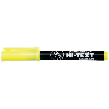 Hi-Text Fosforlu Kalem Sarı Kalem Tipi 7000 (20 Adet) resmi
